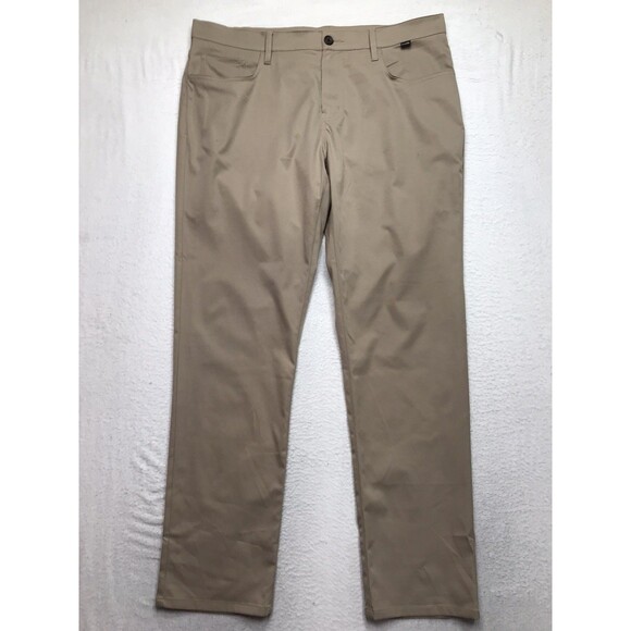 Travis Mathew Other - TRAVIS MATHEW Open To Close Golf Pant Men 38(40x32 fit) Tan Performance Stretch